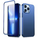 Husa Joyroom 360 Full Case front and back cover for iPhone 13 Pro Max + tempered glass screen protector blue (JR-BP928 blue)