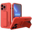 Husa Wozinsky Kickstand Case silicone case with stand for iPhone 13 Pro Max red