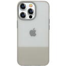 Husa Kingxbar Plain Series case cover for iPhone 13 silicone cover gray