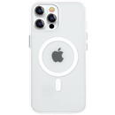 Husa Kingxbar PQY Elegant Series Magnetic Case for iPhone 13 Pro Max Housing Cover White (MagSafe Compatible)