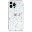 Husa Kingxbar Lucky Series iPhone 13 Pro case decorated with original Swarovski crystals transparent (Zodiac)