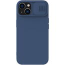 Husa Nillkin CamShield Silky Silicone Case iPhone 14 cover with camera cover blue