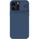 Husa Nillkin CamShield Silky Silicone Case iPhone 14 Pro cover with camera cover blue