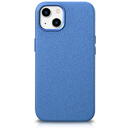 Husa iCarer Litchi Premium Leather Case iPhone 14 Magnetic Leather Case with MagSafe Light Blue (WMI14220709-LB)