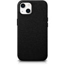 Husa iCarer Litchi Premium Leather Case iPhone 14 Plus Magnetic Leather Case with MagSafe Black (WMI14220711-BK)