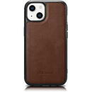 Husa iCarer Leather Oil Wax Genuine Leather Case for iPhone 14 (MagSafe Compatible) Brown (WMI14220717-BN)