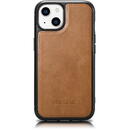 Husa iCarer Leather Oil Wax Genuine Leather Case for iPhone 14 (MagSafe Compatible) Brown (WMI14220717-TN)