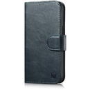 Husa iCarer Oil Wax Wallet Case 2in1 Cover iPhone 14 Pro Anti-RFID Leather Flip Case Blue (WMI14220722-BU)