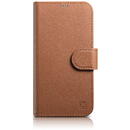 Husa iCarer Wallet Case 2in1 case iPhone 14 leather cover with flap Anti-RFID brown (WMI14220725-BN)