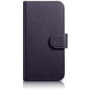 Husa iCarer Wallet Case 2in1 Case iPhone 14 Leather Flip Cover Anti-RFID Dark Purple (WMI14220725-DP)
