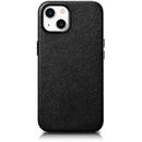Husa iCarer Case Leather cover for iPhone 14 Plus genuine leather case black (compatible with MagSafe)