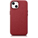 Husa iCarer Case Leather case cover made of natural leather for iPhone 14 Plus red (compatible with MagSafe)
