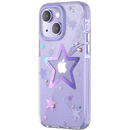 Husa Kingxbar Heart Star Series case for iPhone 14 Plus purple star case
