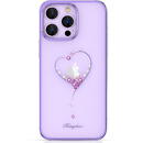 Husa Kingxbar Wish Series case for iPhone 14 Pro decorated with crystals purple