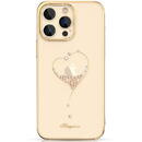 Husa Kingxbar Wish Series case for iPhone 14 Plus decorated with golden crystals