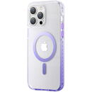Husa Kingxbar PQY Ice Crystal Series magnetic case for iPhone 14 Plus MagSafe purple