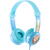 BuddyPhones kids headphones wired Travel (Blue)