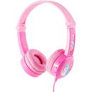 BuddyPhones kids headphones wired Travel (Pink)