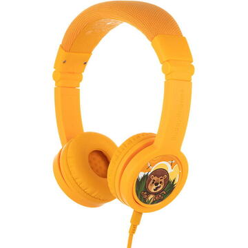 BuddyPhones kids headphones wired Explore Plus (Yellow)