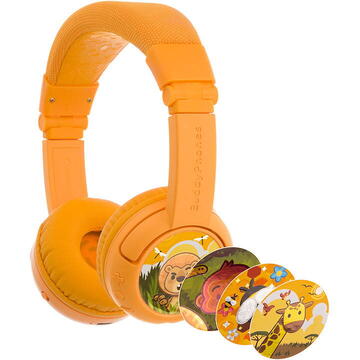 BuddyPhones kids headphones wireless PlayPlus (Yellow)
