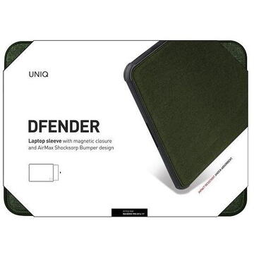 UNIQ Husa de protectie pentru laptop de 15" Verde