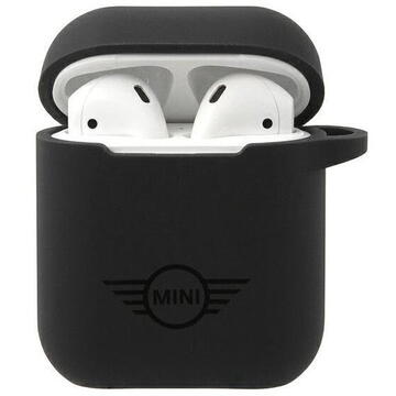 Mini Morris Mini MIACA2SLTBK AirPods cover Negru/black hard case Silicone Collection