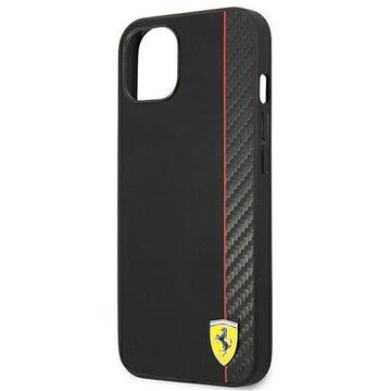 Ferrari FESAXHCP13SBK iPhone 13 mini 5.4&quot; black/black hardcase On Track Carbon Stripe