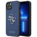 Guess GUHCP13SSA4GSBL iPhone 13 mini 5.4&quot; blue/blue hardcase Saffiano 4G Metal Logo