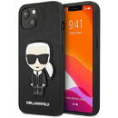 Karl Lagerfeld KLHCP13SOKPK iPhone 13 mini 5,4" Negru/black hardcase Saffiano Ikonik Karl`s Patch