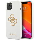 Guess GUHCP13SLS4GGWH iPhone 13 mini 5.4&quot; white/white hard case Silicone 4G Logo