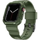 Kingxbar CYF537 2in1 Armored Case for Apple Watch SE, 8, 7, 6, 5, 4, 3, 2, 1 (45, 44, 42 mm) with strap green
