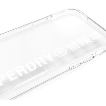 Husa SuperDry Snap iPhone 11 Pro Clear Case biały/white 41579