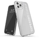 Husa SuperDry Snap iPhone 11 Pro Max Clear Ca se biały/white 41580