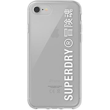 Husa SuperDry Snap iPhone 6/6s/7/8/SE 2020 / SE 2022 Clear Case biały/white 41573