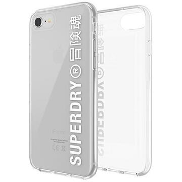 Husa SuperDry Snap iPhone 6/6s/7/8/SE 2020 / SE 2022 Clear Case biały/white 41573