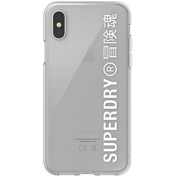 Husa SuperDry Snap iPhone X/Xs Clear Case biały/white 41576