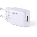 Incarcator de retea JOYROOM L-1A101 USB, Fast Charging 2.1A, 10W White