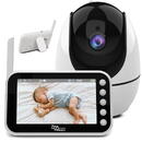 Monitor pentru bebeluși wireless Promedix, rază de acțiune de până la 300 m, afișaj de 4,5 inchi, rezoluție camerei 1280*720P, vedere pe timp de noapte, culoare