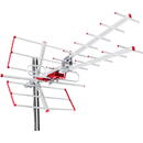 Antenă TV DVB-T/T2 HEVC Maclean, activă, combo extern, filtru Lte, UHF/VHF max 100dBµV, MCTV-855A