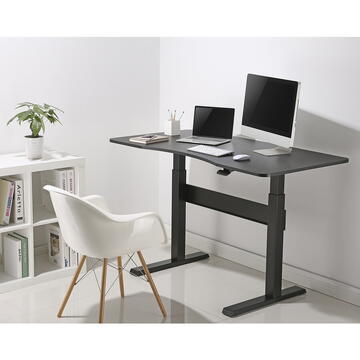 Mobilier interior Birou de masă Maclean, reglare înălțime, pentru lucru în picioare și în picioare, înălțime max 115cm, MC-887