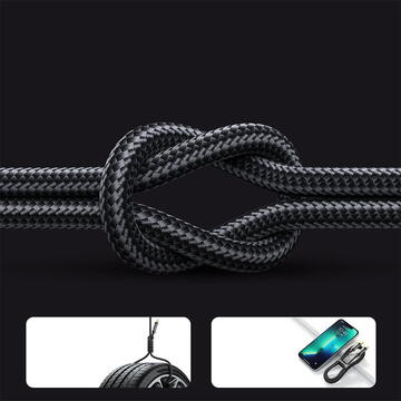 Joyroom cable USB Type-C - USB Type-C 100W 1.2m black (S-CC100A12)