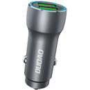 Dudao fast car charger 2 x USB 3A 18W gray (R4+)