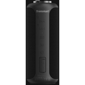 Boxa portabila TRONSMART Plus Upgraded, Bluetooth 5.0, IPX 6 rezistenta la apa, baterie 6600 mAh, functie de baterie externa, 40W, negru