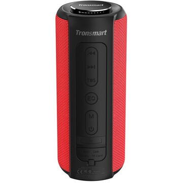 Boxa portabila TRONSMART Element T6 Plus , Bluetooth 5.0, IPX 6 rezistenta la apa, functie de baterie externa, 40 W, Rosu