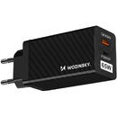 Incarcator de retea Wozinsky 65W GaN charger with USB ports, USB C supports QC 3.0 PD black (WWCG01)