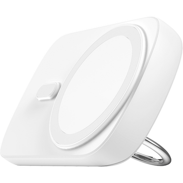 Baterie externa Joyroom inductive power bank 6000mAh with ring and stand up to 20W white (JR-W030)