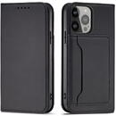 Husa Hurtel Magnet Card Case for Samsung Galaxy S23 flip cover wallet stand black