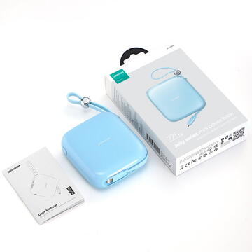 Baterie externa Joyroom powerbank 10000mAh Jelly Series 22.5W with built-in Lightning cable blue (JR-L003)