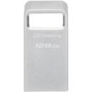 Memorie USB Kingston DataTraveler Micro, 128GB, USB 3.2 , Silver