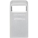Memorie USB Kingston DataTraveler Micro, 256GB , USB 3.2 , Silver